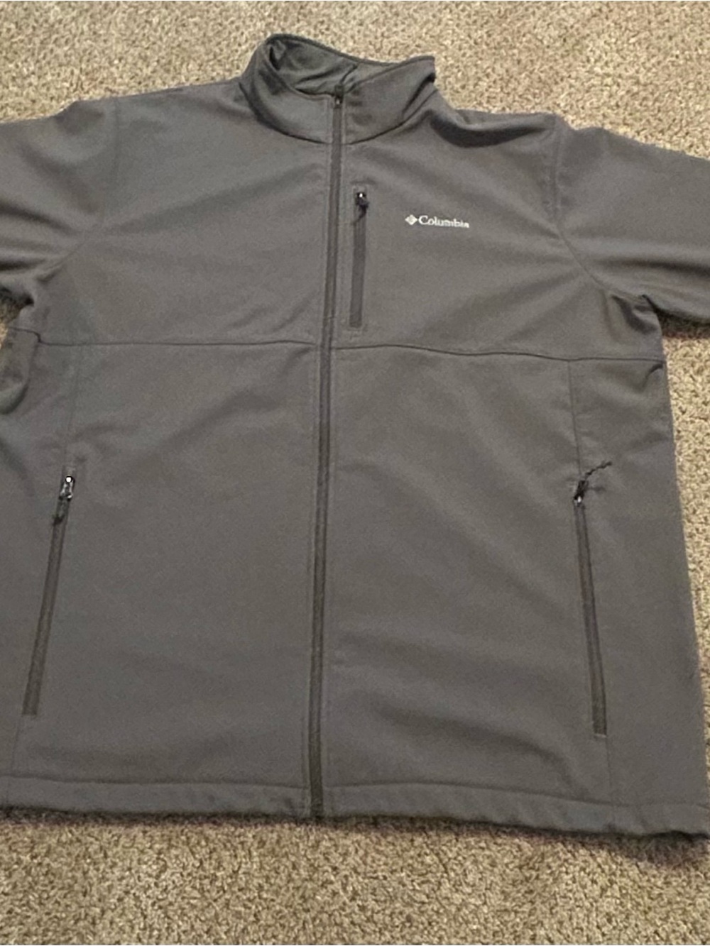 Columbia Men's Lightweight Full-Zip Jacket - Charcoal